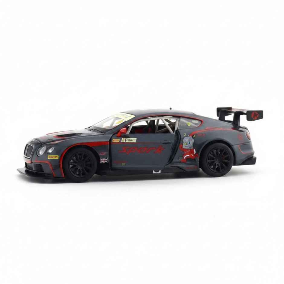 MSZ Licensed Bentley Continental GT3 Concept Diecast Model Car Black 1:24 Scale Collectible Toy