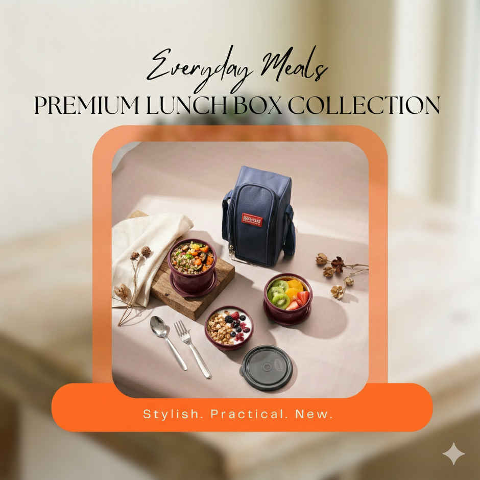 Jenson Microwave Safe Tower Lunch Box | Square