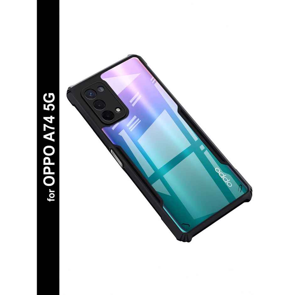 Zapcase Back Cover for OPPO A74 5G| Matte-Black