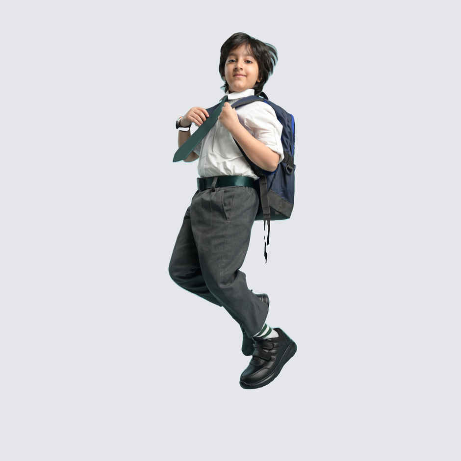 Action Kids School Shoes | AGT-52 | Black - UK 5