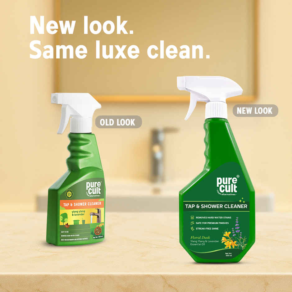 Pure Cult Ylang Ylang & Lavender Essential Oil Tap & Shower Cleaner