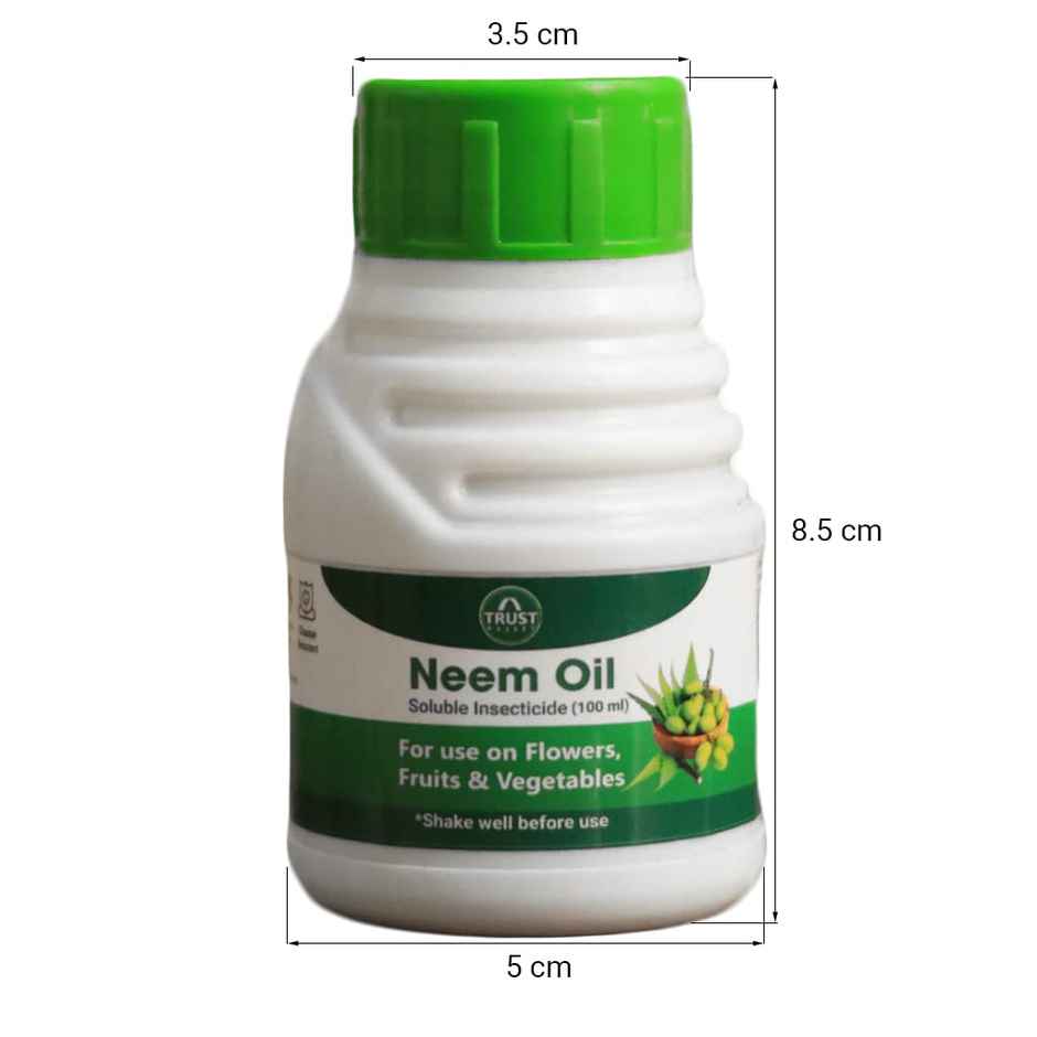 Trustbasket Neem Oil For Plants (100Ml) - Organic Eco-Friendly Pesticide To Reduce Harmful Pest