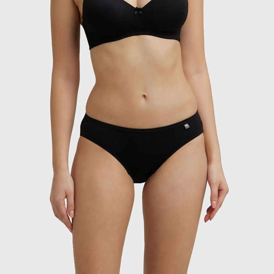 Jockey 1410 Women's Super Combed Cotton Underwear Bikini Panty|PO3 | Multicolor Dark assorted-XL