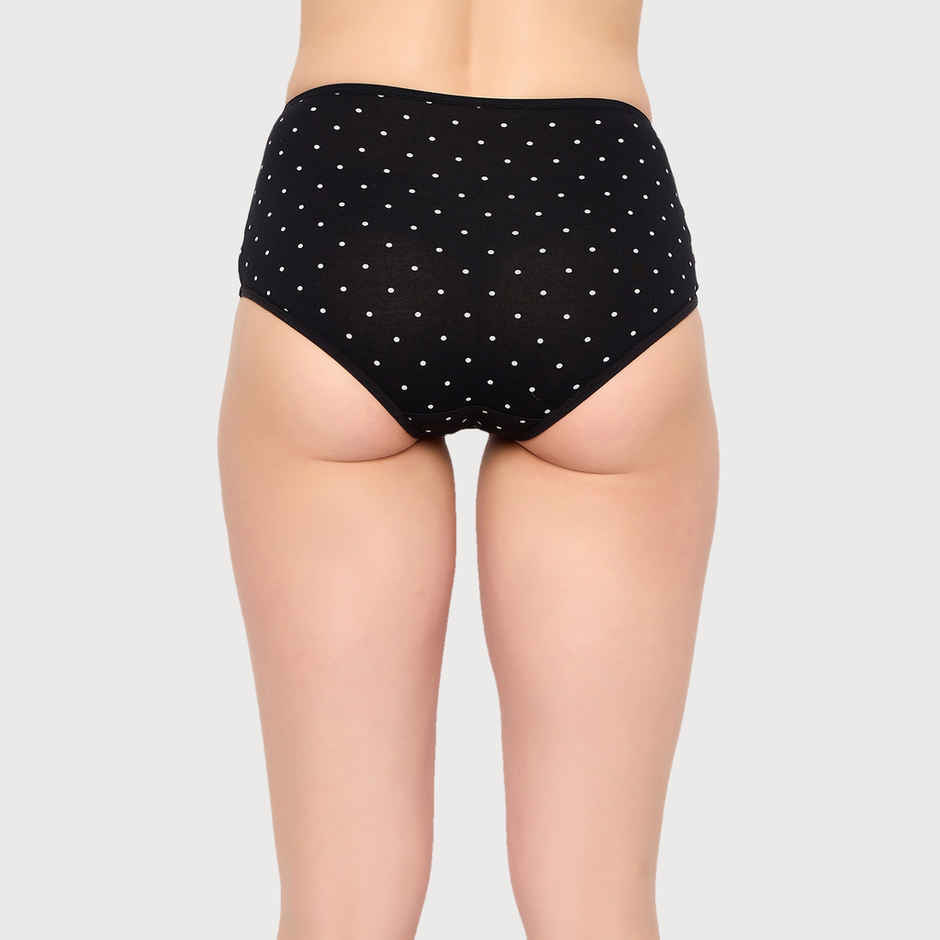 Clovia Pack Of 3 High Waist Striped Hipster Panties - Cotton-L