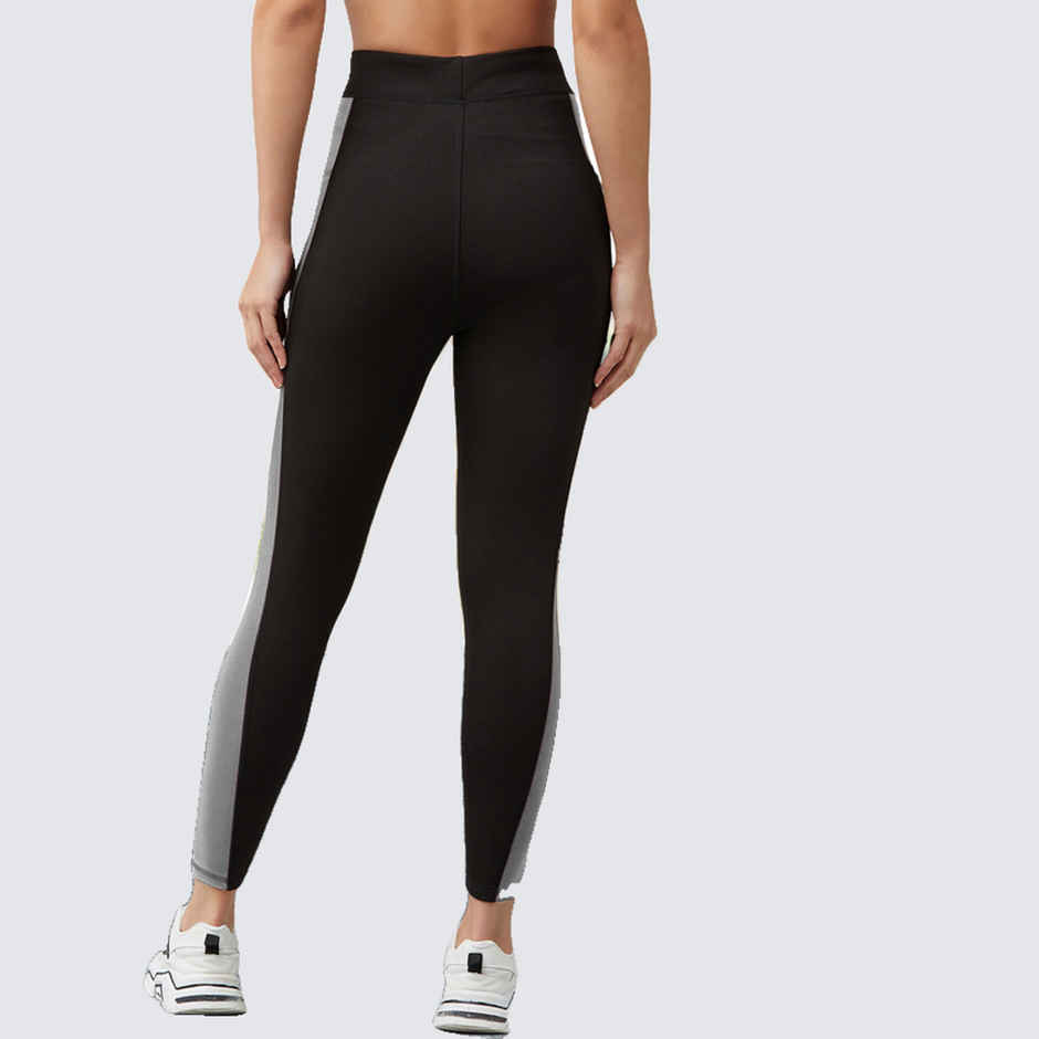 Blinkin Women's Gym Pants & Tights - Black | Grey | With Side Pockets | Ideal For Yoga | M