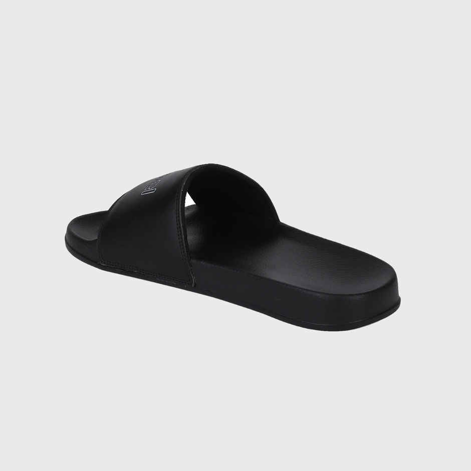 hummel Classic lightweight slides for Men with Cushioned Sole and Arch Support | Black | 7