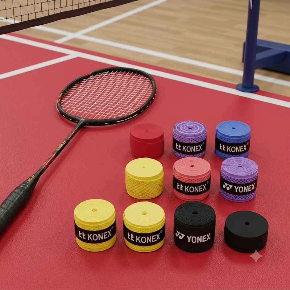 Konex Self-Adhesive Badminton Grip | Multicolor