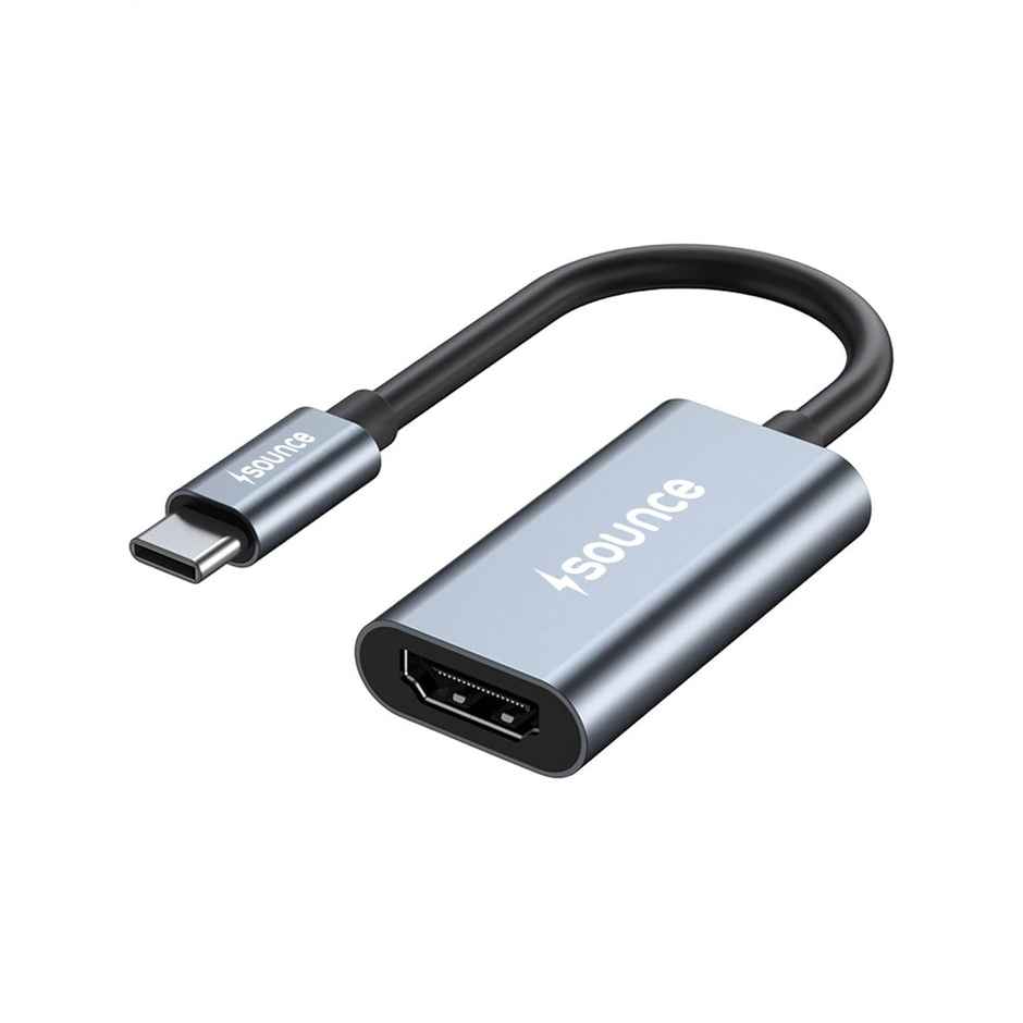 Sounce Usb C To Hdmi Adapter, Type C To Hdmi 4K Adapter (Thunderbolt 3Compatible) (Grey)