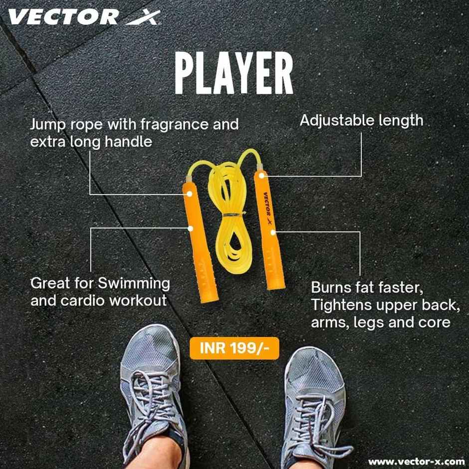Vector X Player Skipping Rope With Fragrance Yellow