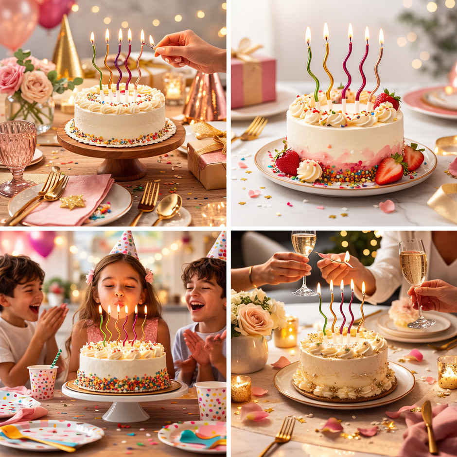 Spiral Birthday Candles for Kids & Adults Theme Birthday Decoration Kit | BeyondLuv