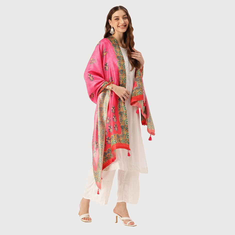 Ishin Multi Color Cotton Dupatta | 1045