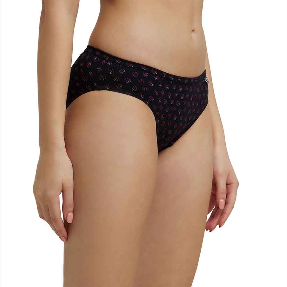 Jockey 1410 Women's Super Combed Cotton Underwear Bikini Panty|PO3 | Multicolor Dark assorted-M