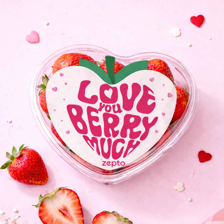 Single Pink Rose (1pc) & Strawberry LoveBox (Valentine'S Special) (160g) Combo