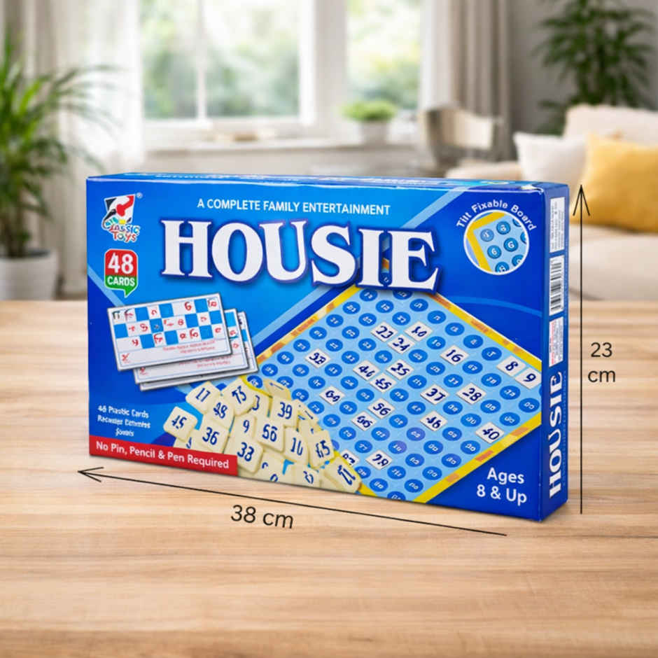 Fablue Traders Housie Game Set | Tambola Educational & Learning Board Game | 48 Cards | 8+ years