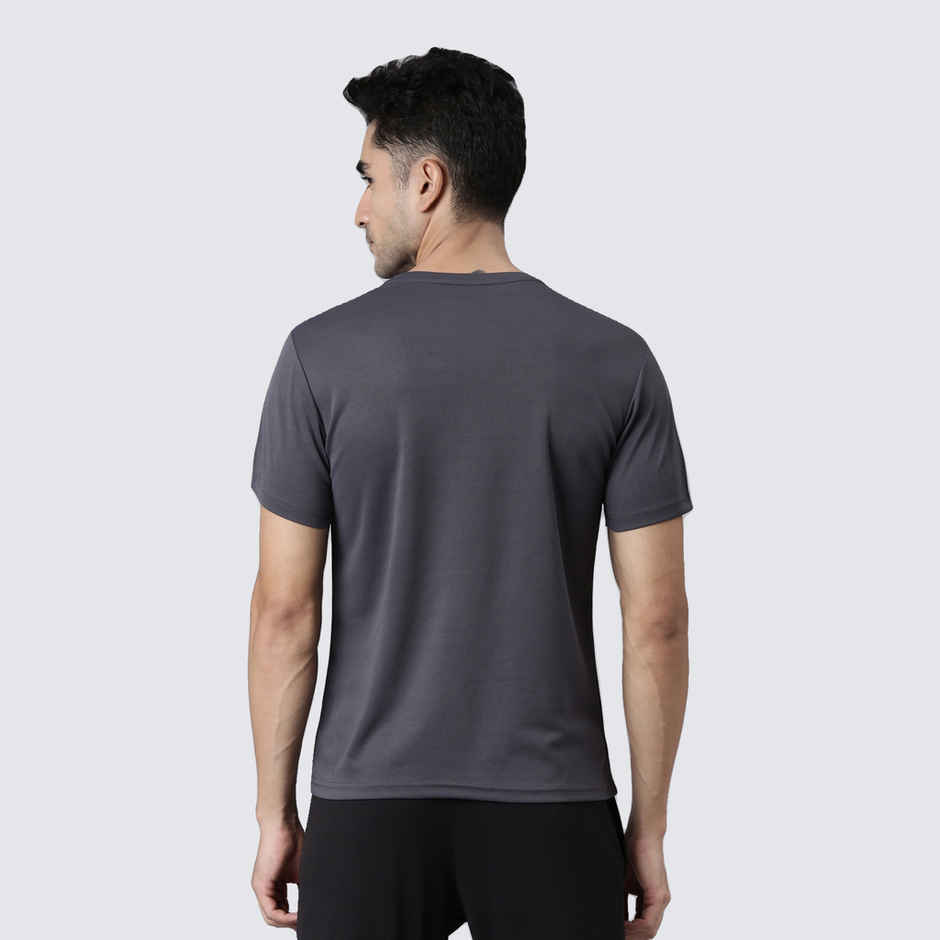 Pepe Jeans Mens Grey Dry Fit T-Shirt - Pack of 1 (S) Comfort Fit, Soft Fabric, Breathable