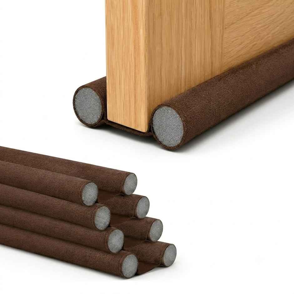 Senego Door Guard Bottom Seal Strip 38 Inch for Noise, Dust & Insect Blocker Door Gap Filler | Brown