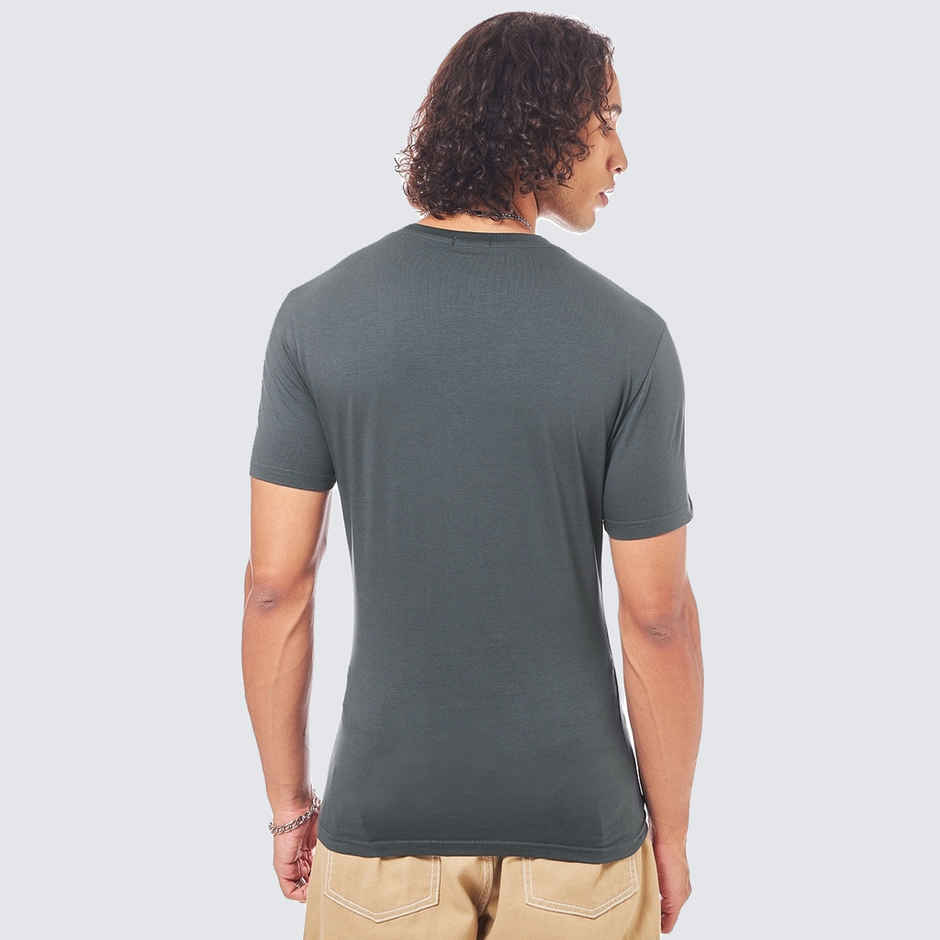 Bewakoof Round Neck Men's T-shirt | Grey - XXL