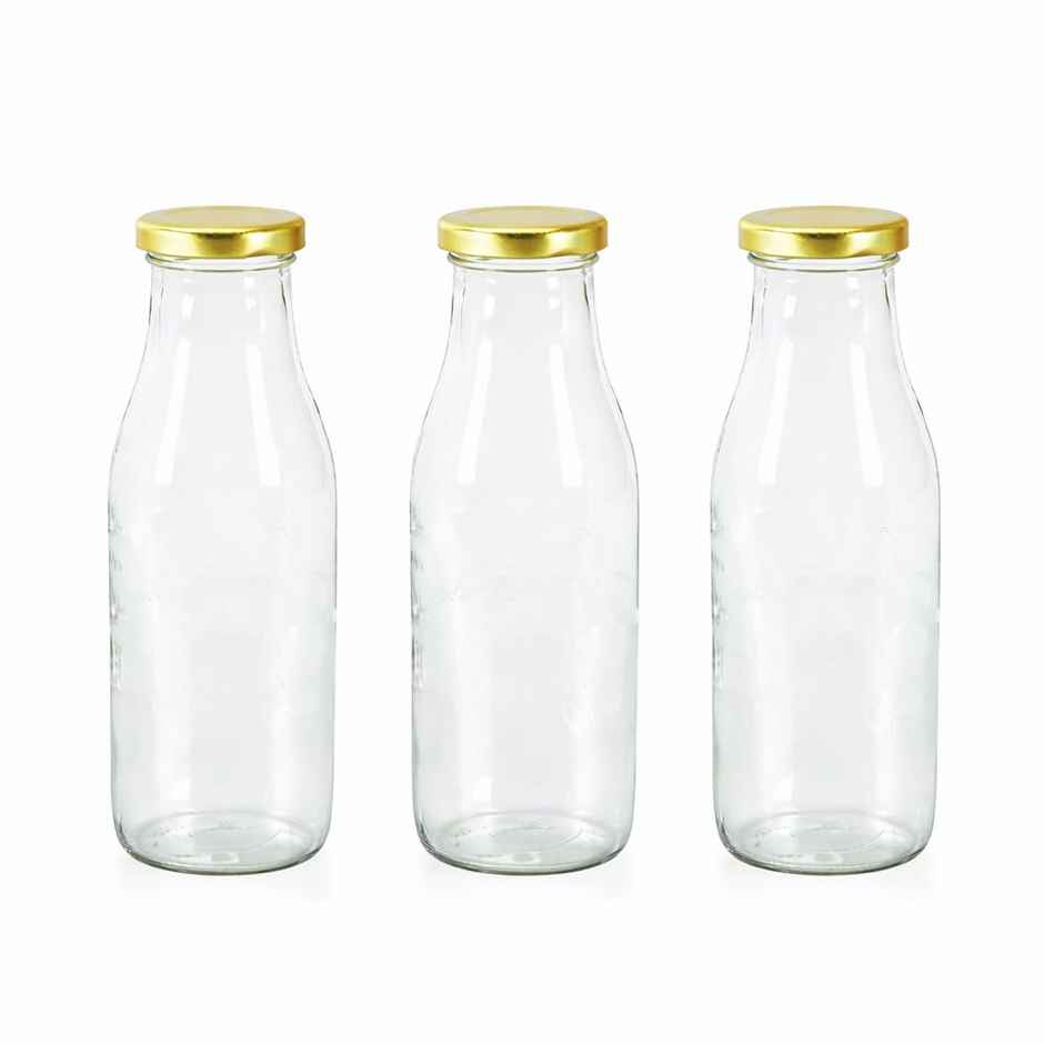 Lazer Transparent Glass Bottle | 300 ml