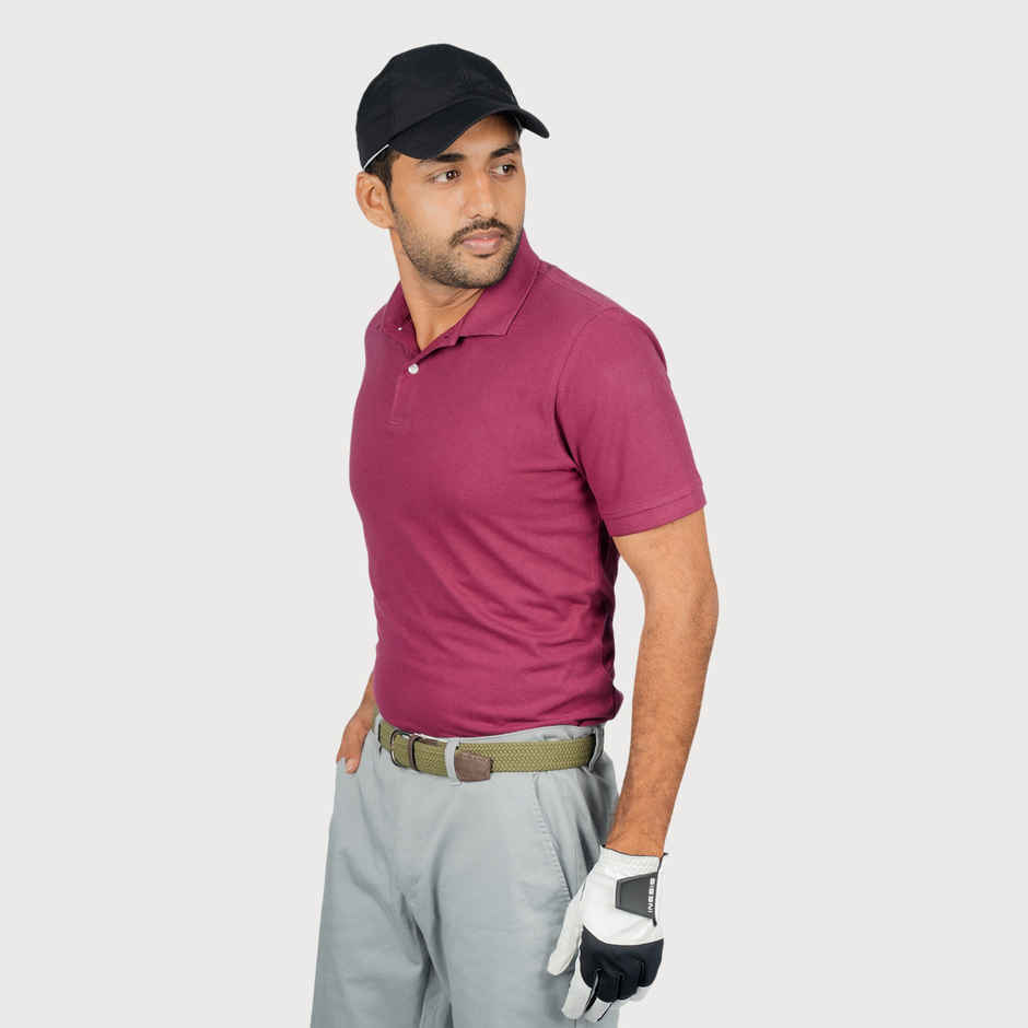Decathon | Inesis Men's Cotton Golf T-shirt | Pink - S