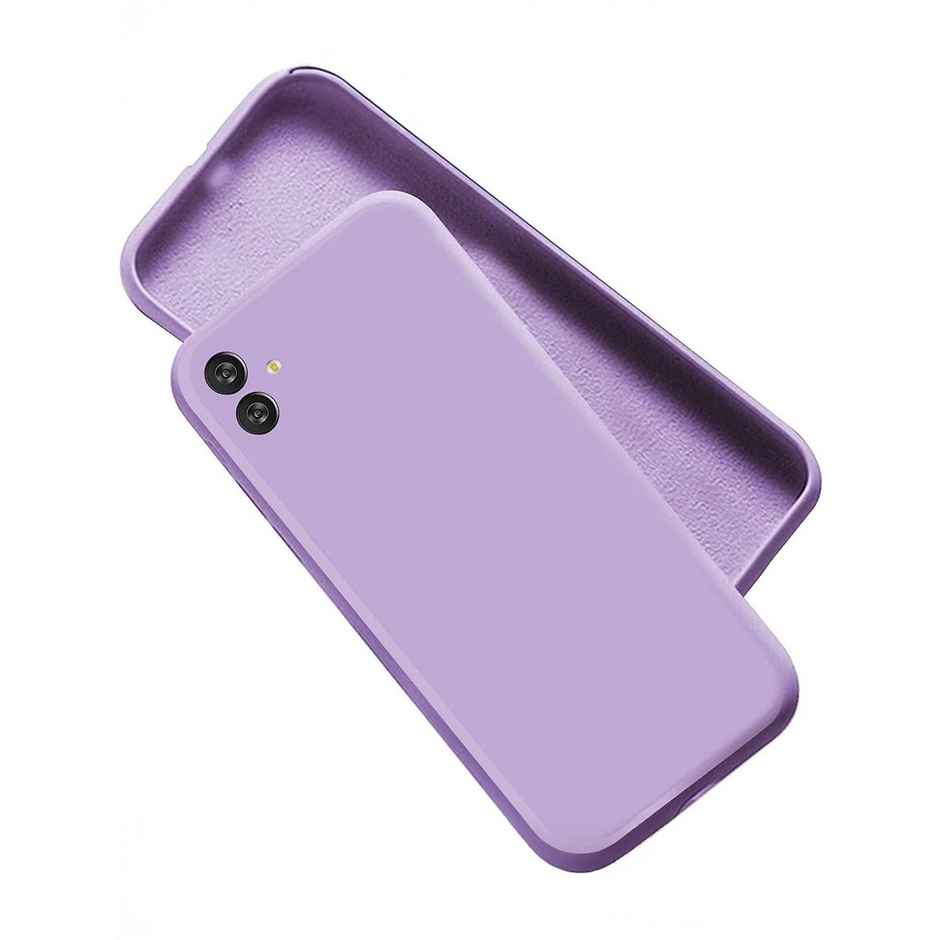 Artistque Case For Samsung Galaxy M04 / F04 / A04E Back Cover - Plain Liquid Silicone