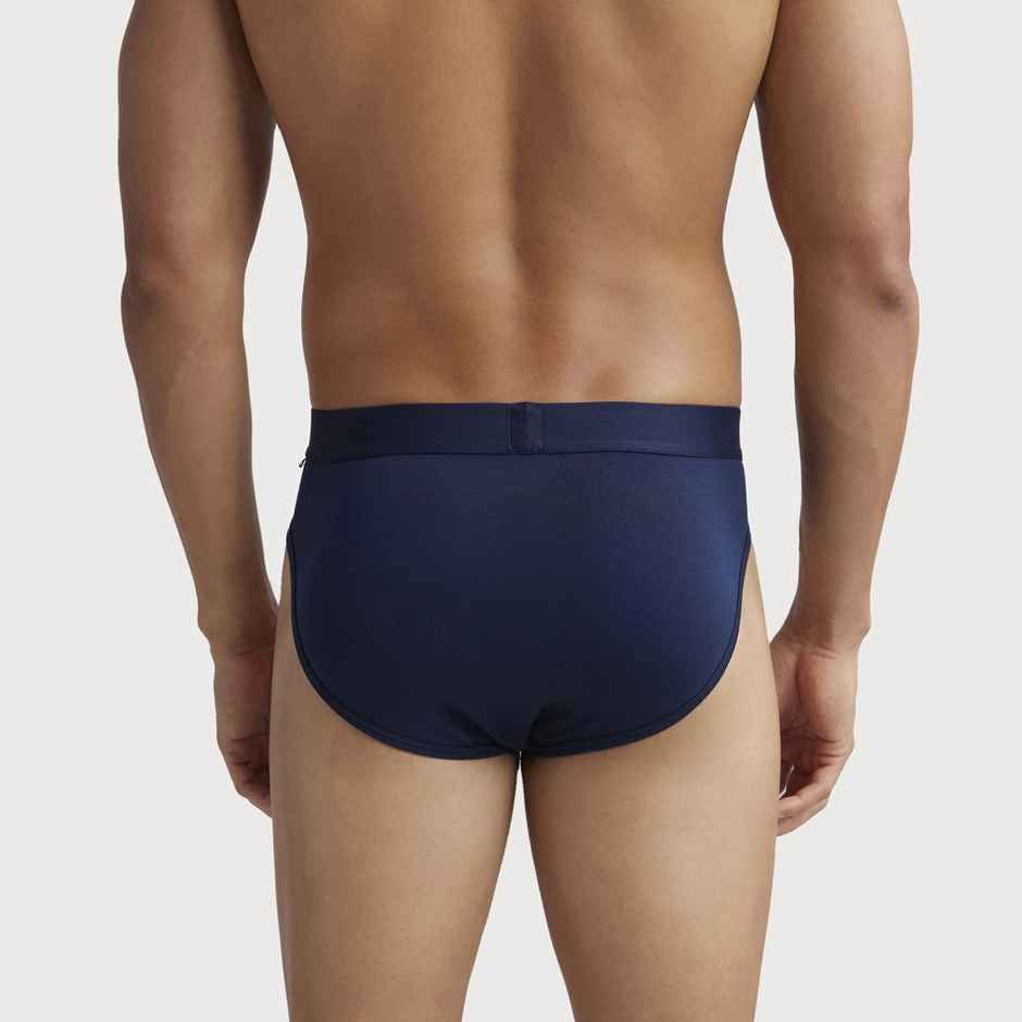 Jockey IC24 Men's Tencel Micro Modal Cotton Underwear Elastane Solid Brief | Stayfresh Properties | Navy - L