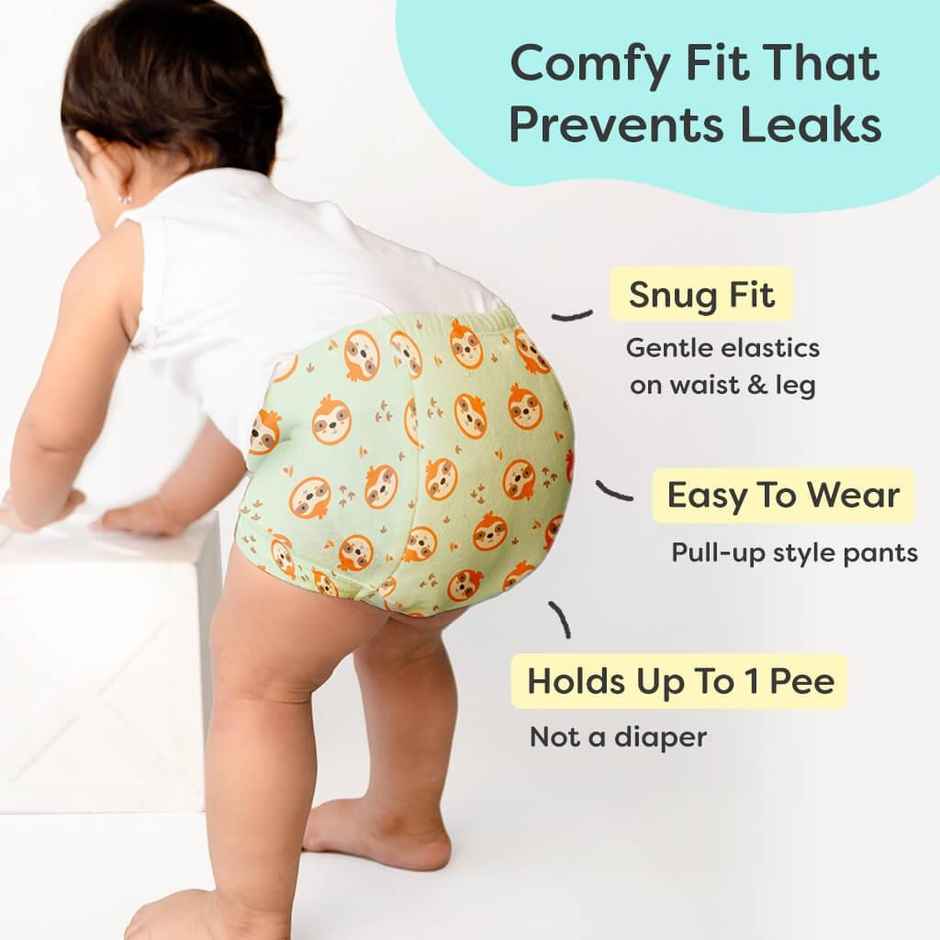 SuperBottoms Padded Underwear 9-12M | Potty Training Underwear Pack of 3