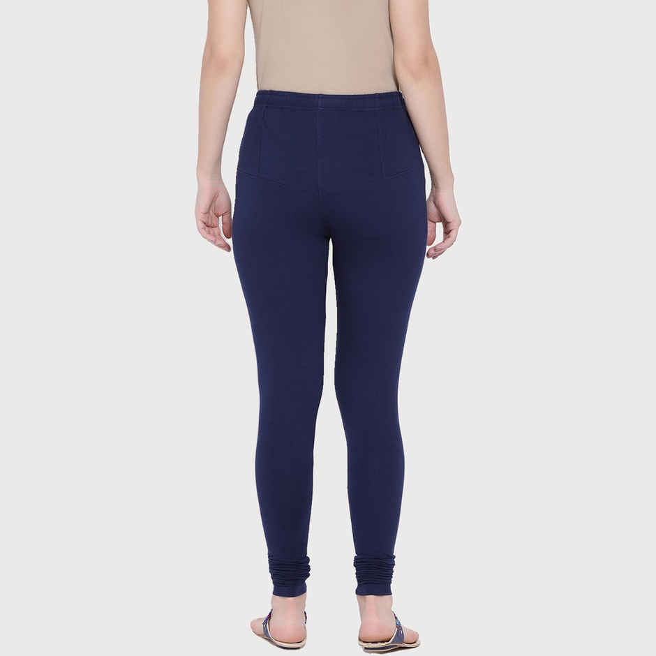 Rupa Softline Women's Churidar Leggings Style 1001 Navy - Free Size