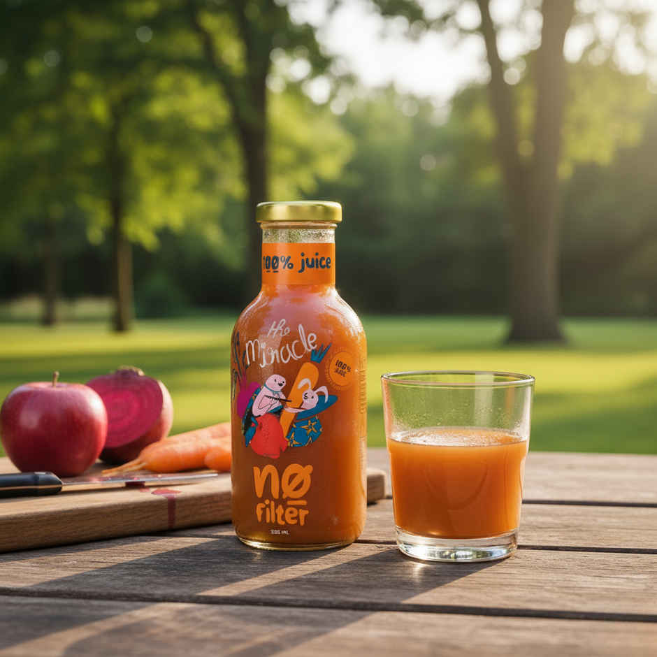 No filter Real Apple-Beetroot-Carrot Juice