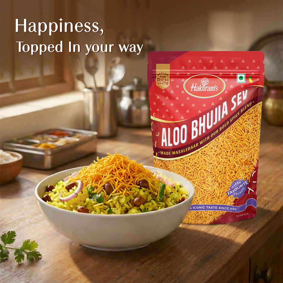 Haldiram's Aloo Bhujia Sev | Crunchy Savory Snack