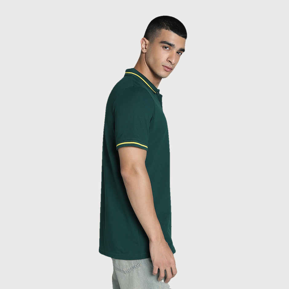 Puma Men's Collar Tipping Polo | Green - M