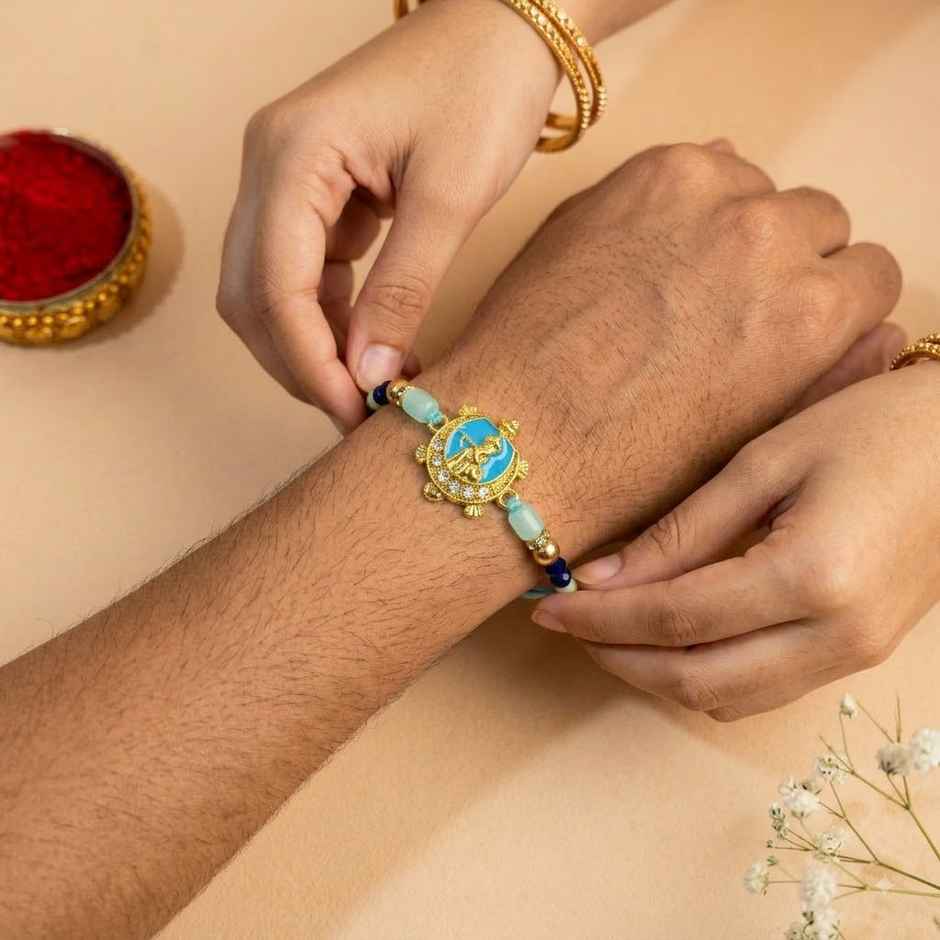 Rakhi for Brother | Lord Krishna | Religious | Pack of 1 | Shree Rakhi