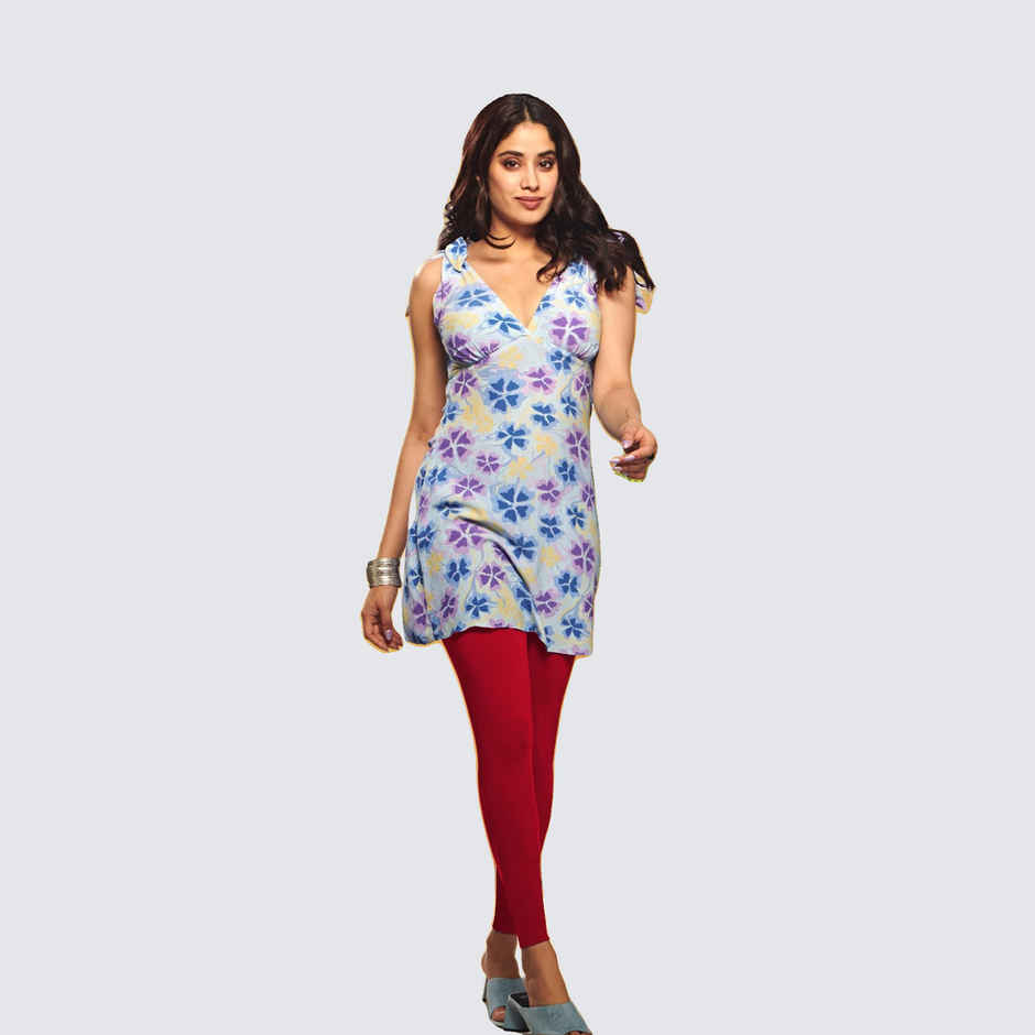 Lyra Women's Leggings Ankle Length | Cotton and Lycra - Free Size