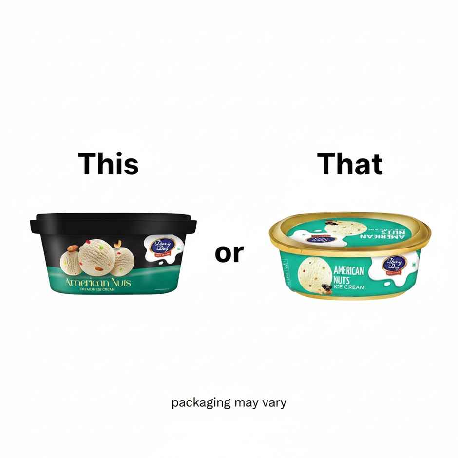 Dairy Day American Nuts Premium Ice Cream Tub