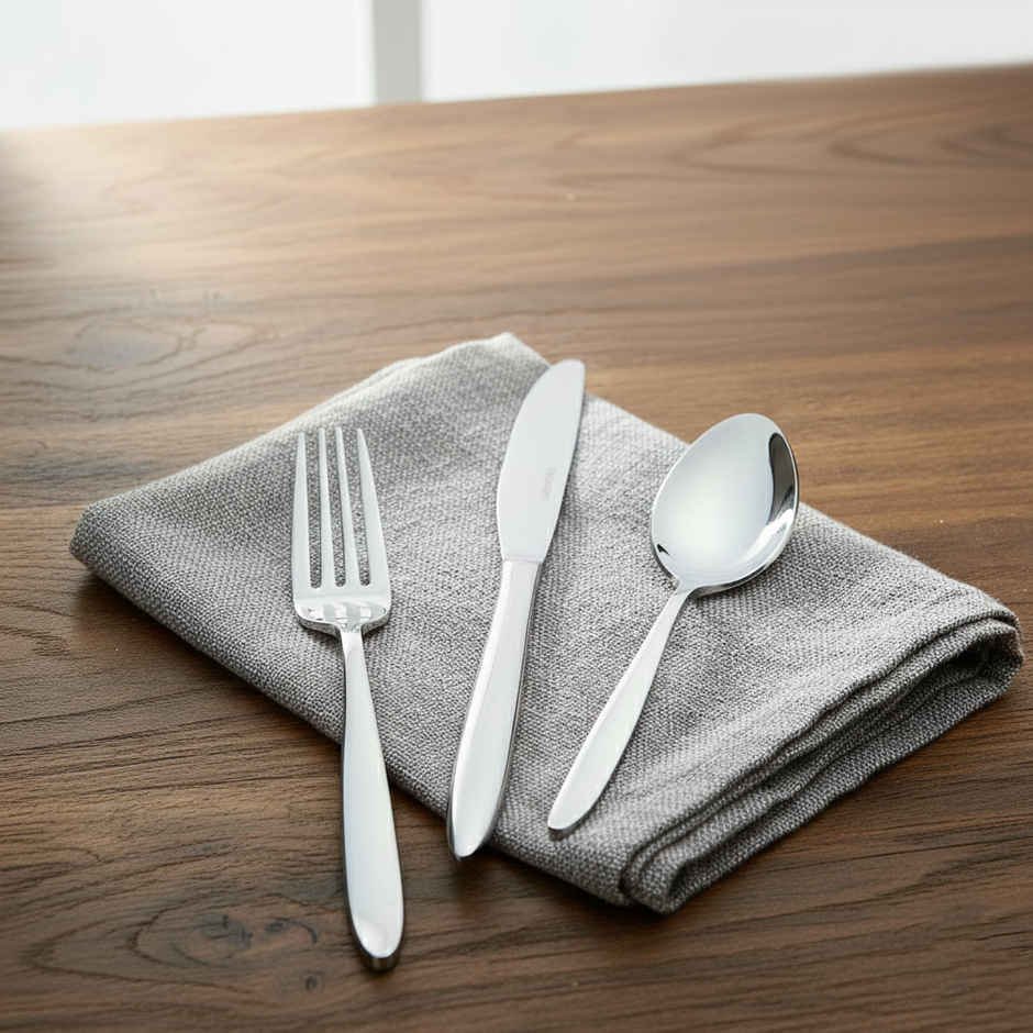 Blackcarrot Cutlery | Set of 3 | Silver | 304 Food Grade Stainless Steel