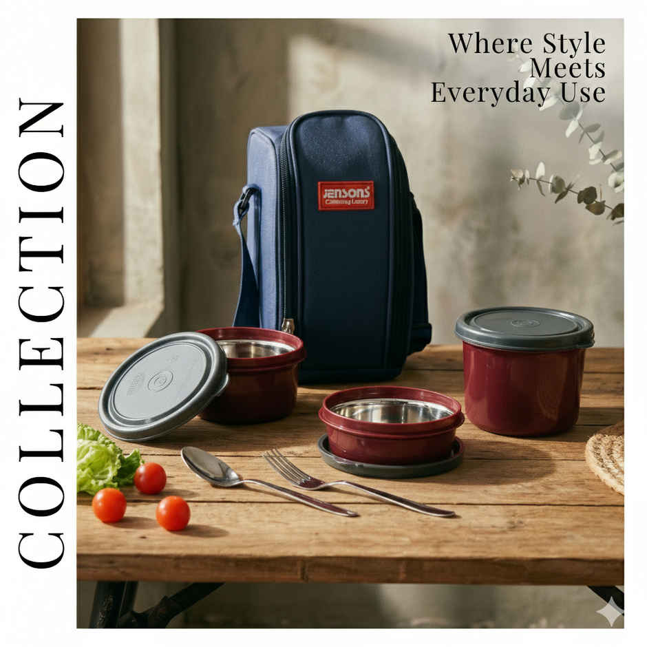 Jenson Microwave Safe Tower Lunch Box | Square