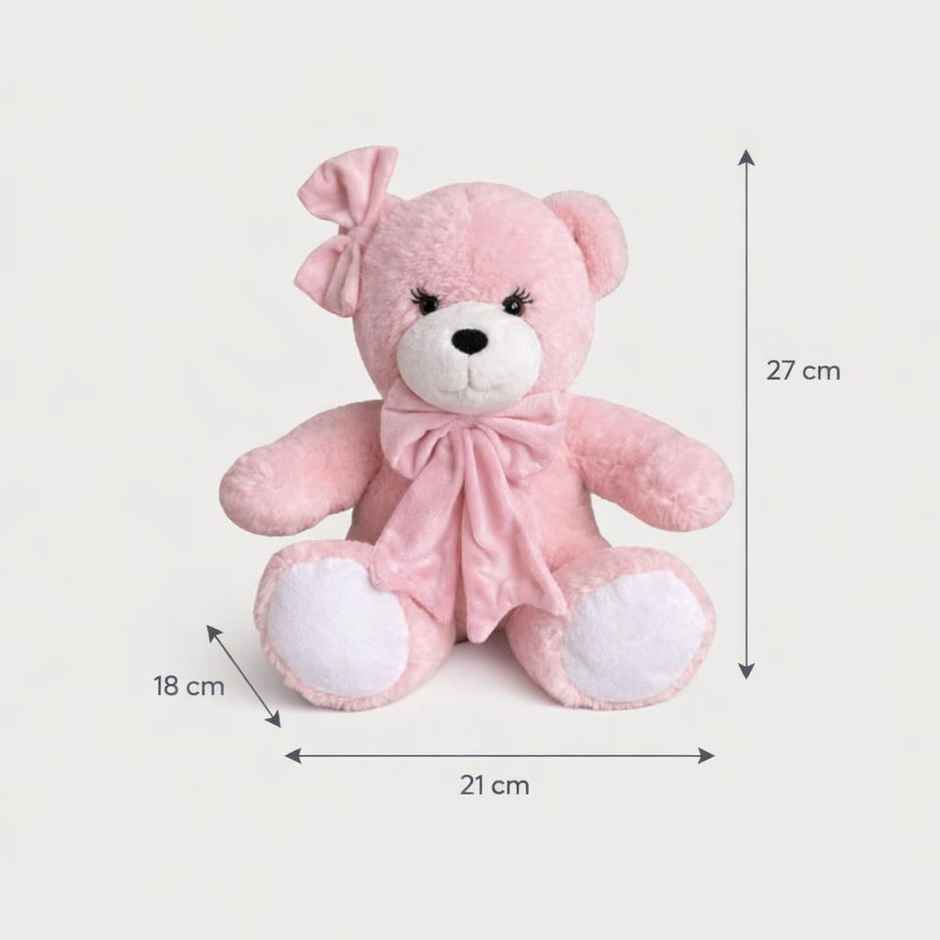 Hamleys Hattie Bear Soft Plush Toy | Pink - 27 cm