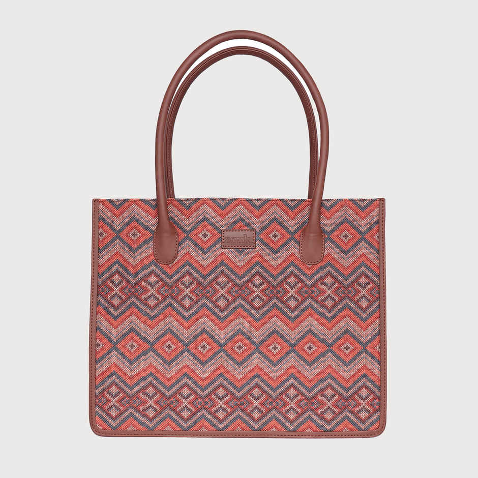 Zouk Gwalior Weaves Book Tote - Multicolour