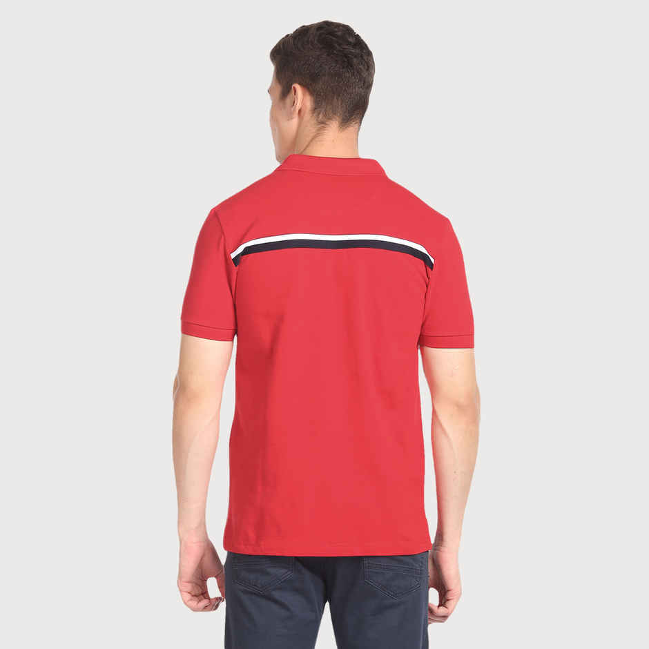 U.S. Polo Assn. Men's Solid Pique Polo Shirt | Red - S