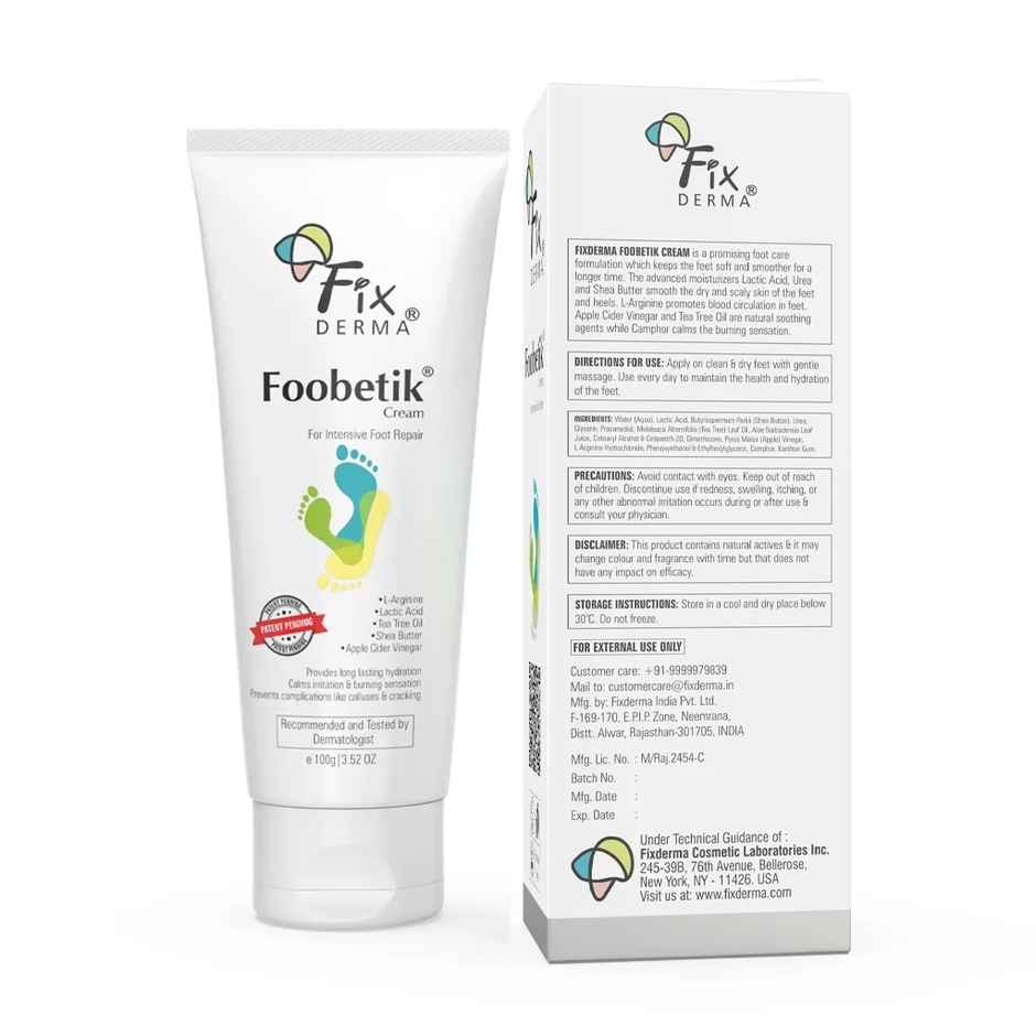 Fixderma Foobetik Foot Cream for Cracked Heel Repair & Moisturizing Relief