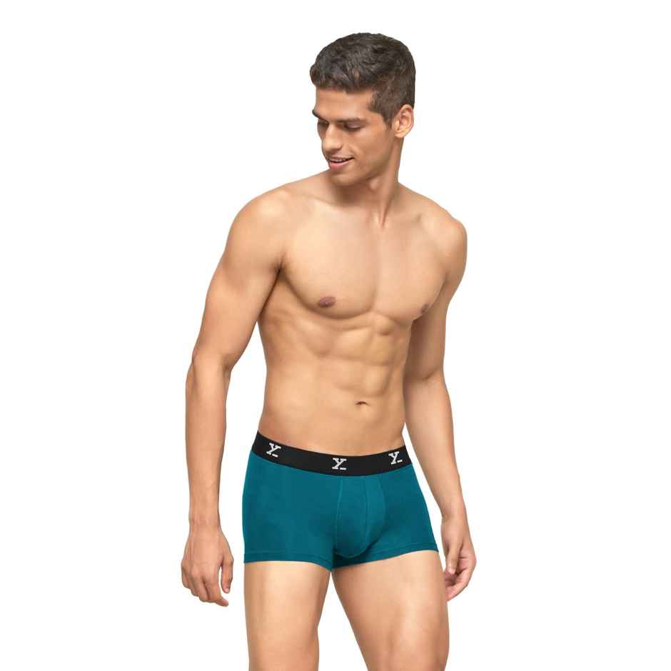 XYXX Men's Ace Modal Solid Trunks Pack of 2, Blue & Grey| XXL
