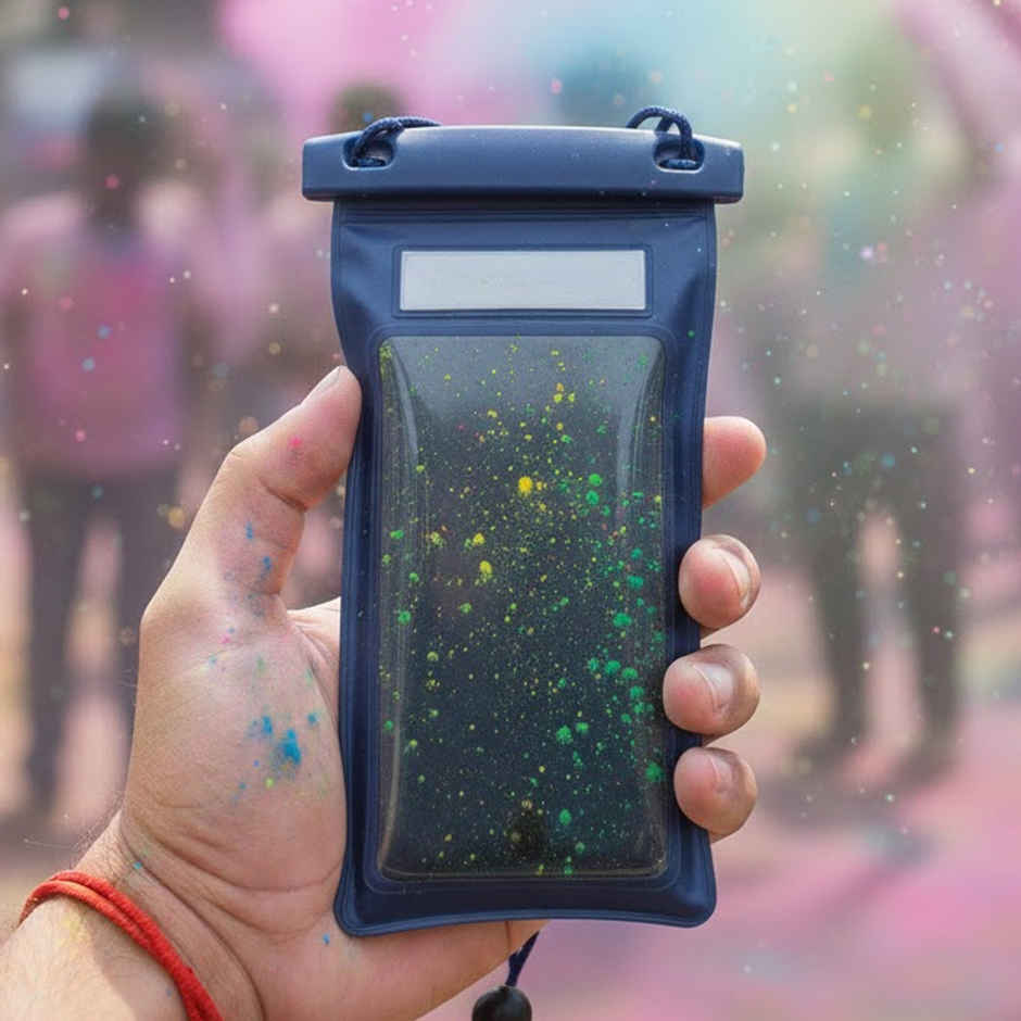 Waterproof Dark Blue Mobile Cover Pouch | Bright Storey