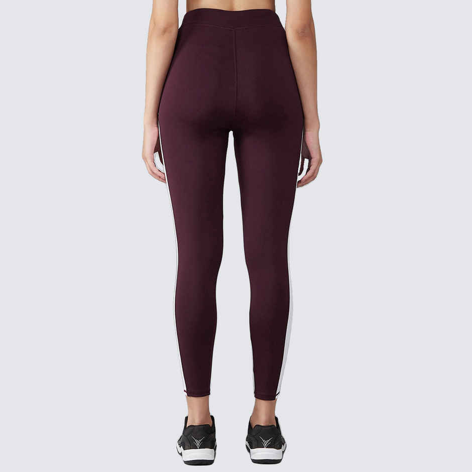 Blinkin Women's Gym Pants & Tights - Maroon | Squat Proof | Active Wear | Yoga Pants | L