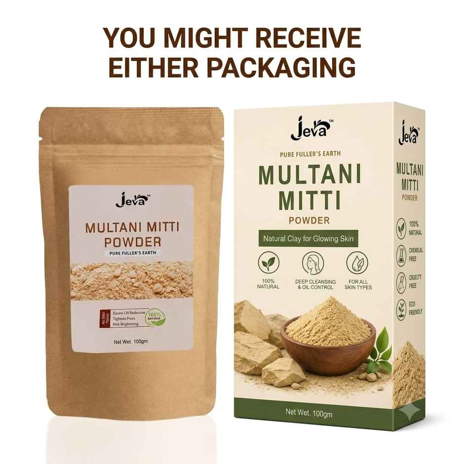 Jeva Multani Mitti Powder Face Pack | Deep Cleansing & Oil Control