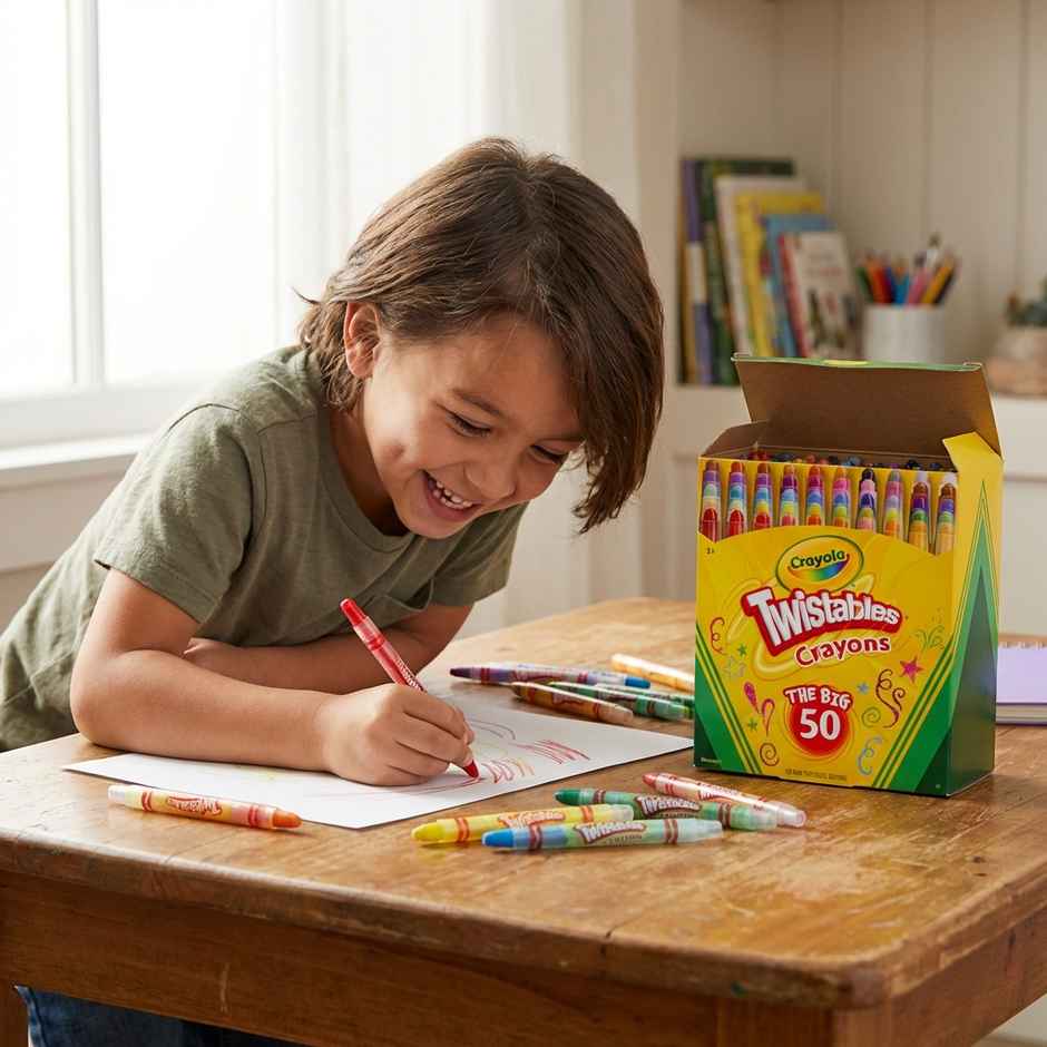 Crayola Twistables Colored Pencils, Always Sharp, Art Tools for Kids