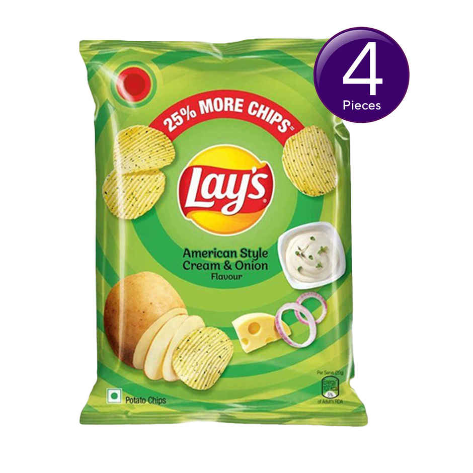 Lay's American Cream & Onion Potato Chips Combo  
