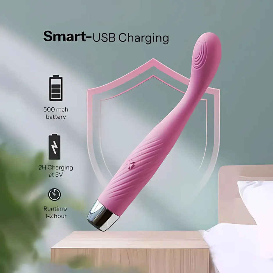 Slainte Rechargeable Groove Female Personal Massager Vibrator with 10 plus Speed Modes