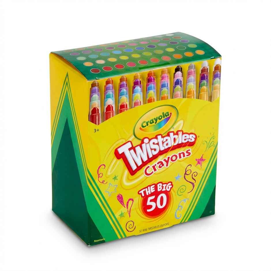 Crayola Twistables Colored Pencils, Always Sharp, Art Tools for Kids