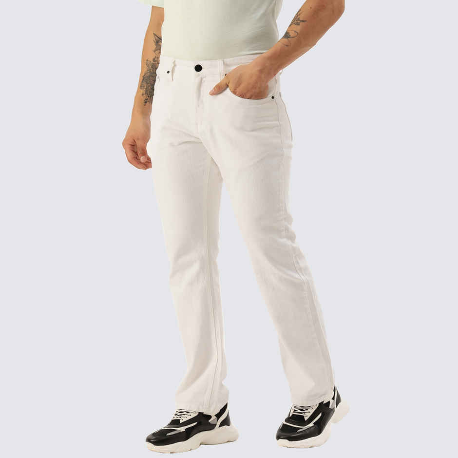 Bene Kleed Men's Bootcut Jeans | White - 34