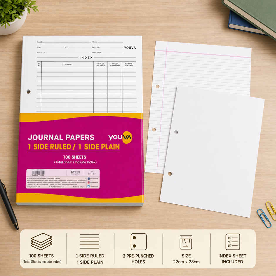 Youva Journal Papers - Smooth and Durable | White