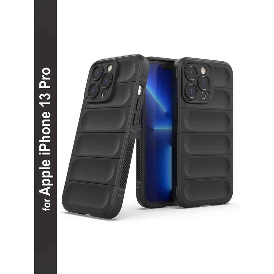 Zapcase Back Cover For Apple I-phone 13 PRO ONLY (Magic-Black)